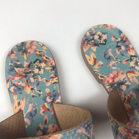 Joie A La Plage Blue Floral Print Sable Sandals - Picture 4 of 7